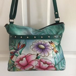 Anuschka Dragonfly Vintage Handbag
